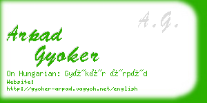 arpad gyoker business card